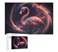 Rompecabezas para Adultos1000 PCS Flamingo in Cosmic Spiral Rompecabezas De Juguete para Decoración De Pared Difícil Oferta Difícil como Regalo para Toda La Familia 1000 PCS