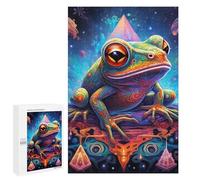 Rompecabezas para Adultos1000 PCS Frog Fantasy Rompecabezas para Adultos Juegos Familiares Análisis Y Lógica Reducción del Estrés Regalos 1000 PCS
