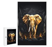 Rompecabezas para Adultos1000 PCS Geometric Style Elephant Rompecabezas para Adultos Juguete Decoración De Pared Desafío Difícil Cumpleaños Y Navidad 1000 PCS