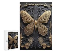 Rompecabezas para Adultos1000 PCS Golden Butterfly Art Deco Rompecabezas para Adultos Juegos Relajantes Carrera De Velocidad De Manos Actividades Divertidas En Casa 1000 PCS