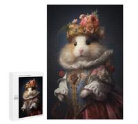 Rompecabezas para Adultos1000 PCS Hamster in Boho Suit Rompecabezas para Adultos Juguete Decoración De Pared Desafío Difícil Cumpleaños Y Navidad 1000 PCS