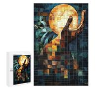Rompecabezas para Adultos1000 PCS Hand of Light Stained Glass Surreal Artwork Rompecabezas para Adultos Juegos Divertidos Decoración De Pared Oferta como Regalos para Toda La Familia 1000 PCS
