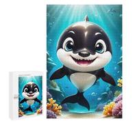 Rompecabezas para Adultos1000 PCS Happy Orca Rompecabezas para Adultos Juegos Divertidos Decoración De Pared Oferta como Regalos para Toda La Familia 1000 PCS