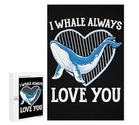 Rompecabezas para Adultos1000 PCS I Whale Always Love You Rompecabezas para Adultos Juegos Divertidos Decoración De Pared Oferta como Regalos para Toda La Familia 1000 PCS