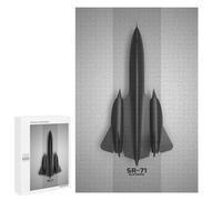 Rompecabezas para Adultos1000 PCS Lockheed SR71 Blackbird Rompecabezas para Adultos Juguete Decoración De Pared Desafío Difícil Cumpleaños Y Navidad 1000 PCS