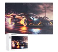 Rompecabezas para Adultos1000 PCS Neon Speed Future Racing Car Rompecabezas De Juguete para Decoración De Pared Difícil Oferta Difícil como Regalo para Toda La Familia 1000 PCS