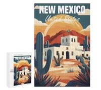 Rompecabezas para Adultos1000 PCS New Mexico Travel Rompecabezas para Adultos Juegos Divertidos Decoración De Pared Oferta como Regalos para Toda La Familia 1000 PCS