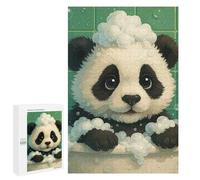 Rompecabezas para Adultos1000 PCS Panda Bath Time Rompecabezas para Adultos Juego De Ingenio Ensamblaje De Patrones Cumpleaños
