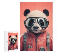 Rompecabezas para Adultos1000 PCS Panda Funny Skydiver Rompecabezas para Adultos Juegos Relajantes Que Mejoran La Memoria Toda La Familia 1000 PCS