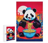 Rompecabezas para Adultos1000 PCS Panda Ramen Japan Rompecabezas para Adultos Juguete Decoración De Pared Desafío Difícil Cumpleaños Y Navidad 1000 PCS
