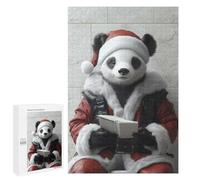 Rompecabezas para Adultos1000 PCS Panda Santa Claus Rompecabezas para Adultos Juguete Decoración De Pared Desafío Difícil Cumpleaños Y Navidad 1000 PCS