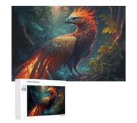 Rompecabezas para Adultos1000 PCS Phoenix in The Enchanted Forest Rompecabezas para Adultos Juegos Familiares Análisis Y Lógica Reducción del Estrés Regalos 1000 PCS