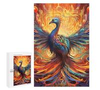 Rompecabezas para Adultos1000 PCS Phoenix Rising Artistic Firebird -2 Rompecabezas para Adultos Juego De Ingenio Regalo De Cumpleaños para Cumpleaños, Navidad 1000 PCS