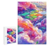 Rompecabezas para Adultos1000 PCS Rainbow Fields in The Sky Rompecabezas para Adultos Juego De Ingenio Regalo De Cumpleaños para Cumpleaños, Navidad 1000 PCS