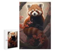 Rompecabezas para Adultos1000 PCS Red Panda In Forest Nature Rompecabezas para Adultos Juegos Relajantes Que Mejoran La Memoria Toda La Familia 1000 PCS