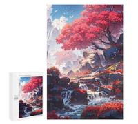 Rompecabezas para Adultos1000 PCS Ruby Falls Rompecabezas para Adultos Juguete Decoración De Pared Desafío Difícil Cumpleaños Y Navidad 1000 PCS