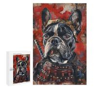 Rompecabezas para Adultos1000 PCS Samurai Dog Armor Painting Rompecabezas para Adultos para La Diversión Familiar. Juguetes Educativos Y Desafiantes para Completar.