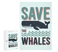 Rompecabezas para Adultos1000 PCS Save The Whales - Anti Whaling Rompecabezas para Adultos Juegos Divertidos Decoración De Pared Oferta como Regalos para Toda La Familia 1000 PCS