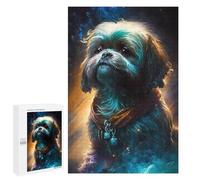 Rompecabezas para Adultos1000 PCS Shih Tzu Dog Dainty Rompecabezas para Adultos Juegos Familiares Mejora La Memoria Cumpleaños Y Navidad 1000 PCS
