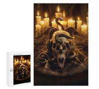 Rompecabezas para Adultos1000 PCS Skull and Serpent Rompecabezas para Adultos Juegos Divertidos Decoración De Pared Oferta como Regalos para Toda La Familia 1000 PCS