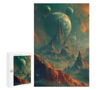 Rompecabezas para Adultos1000 PCS Space Oasis Rompecabezas Juego De Ingenio Patrón De Ensamblaje Regalos Y Cumpleaños Únicos 1000 PCS