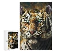 Rompecabezas para Adultos1000 PCS Splatter Tiger Rompecabezas para Adultos Juguete Decoración De Pared Desafío Difícil Cumpleaños Y Navidad 1000 PCS