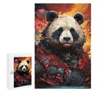 Rompecabezas para Adultos1000 PCS Steampunk Panda Art Rompecabezas De Juguete para Decoración De Pared Difícil Oferta Difícil como Regalo para Toda La Familia 1000 PCS