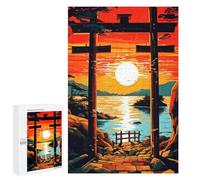 Rompecabezas para Adultos1000 PCS The Charm of Sunrise Gate Rompecabezas para Adultos Juguete Decoración De Pared Desafío Difícil Cumpleaños Y Navidad 1000 PCS