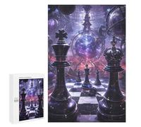 Rompecabezas para Adultos1000 PCS The Time of Chess Rompecabezas para Adultos Juegos Familiares Mejora La Memoria Cumpleaños Y Navidad 1000 PCS