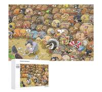 Rompecabezas para Adultos1000 PCS Turkey Day Chaos A Thanksgiving Meme Extravaganza! Rompecabezas para Adultos Juego De Ingenio Regalo De Cumpleaños para Cumpleaños, Navidad 1000 PCS