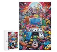 Rompecabezas para Adultos1000 PCS Video Game Odyssey -10 Rompecabezas para Adolescentes Juego De Ingenio Arte De Pared Cumpleaños 1000 PCS