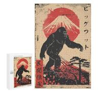Rompecabezas para Adultos1000 PCS Vintage Bigfoot Japanese Rompecabezas para Adultos Juegos Familiares Desafío Difícil Actividades Divertidas En Casa 1000 PCS