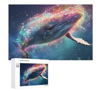 Rompecabezas para Adultos1000 PCS Whale Dreams in Colorful Light Rompecabezas De Juguete para Decoración De Pared Difícil Oferta Difícil como Regalo para Toda La Familia 1000 PCS