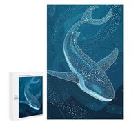 Rompecabezas para Adultos1000 PCS Whale Shark in Deep Blue Sea Rompecabezas para Adultos Juegos Divertidos Decoración De Pared Oferta como Regalos para Toda La Familia 1000 PCS