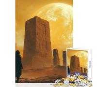 Rompecabezas para adultos1000 piezasUn astronauta solitario descubre un antiguo y mágico Stonehenge en un misterioso PlaJuguete educativoGran regalo para juegosPara juegos educativosEntrena tu cerebro