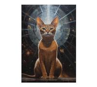 Rompecabezas para Adultos1000pcs(38x26cm) Abyssinian Cat Portrait Rompecabezas Juegos Relajantes Decoración Perfecta Cumpleaños Y Navidad 1000pcs(38x26cm)