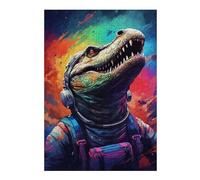 Rompecabezas para Adultos1000pcs(38x26cm) Colorful Dinosaur Astronaut Artwork Rompecabezas para Adultos Juegos Divertidos Carrera De Velocidad Manual Juego Desafiante Regalos 1000pcs(38x26cm)