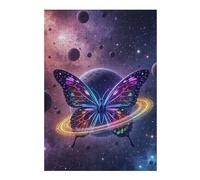 Rompecabezas para Adultos1000pcs(38x26cm) Cosmic Butterfly Rings and Planets Rompecabezas para Adultos Juego De Ingenio para La Diversión Familiar Regalos para Reducir El Estrés 1000pcs(38x26cm)