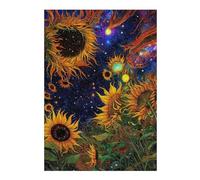 Rompecabezas para Adultos1000pcs(38x26cm) Cosmic Sunflower Garden Rompecabezas para Adultos Juegos Divertidos Carrera De Velocidad Manual Juego Desafiante Regalos 1000pcs(38x26cm)