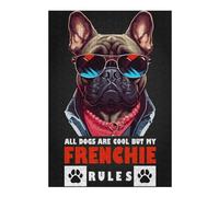 Rompecabezas para Adultos1000pcs(38x26cm) Funny French Bulldog Humor Rompecabezas Juegos Relajantes Decoración Perfecta Cumpleaños Y Navidad 1000pcs(38x26cm)