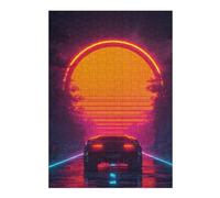 Rompecabezas para Adultos1000pcs(38x26cm) Neon Sunset Drive Rompecabezas para Adultos Juegos Relajantes Pero Divertidos Y Humorísticos Desafiantes De Completar 1000pcs(38x26cm)