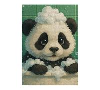 Rompecabezas para Adultos1000pcs(38x26cm) Panda Bath Time Rompecabezas para Adultos Juegos Relajantes Vacaciones En Casa Matar El Tiempo para Cumpleaños, Navidad 1000pcs(38x26cm)