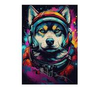 Rompecabezas para Adultos1000pcs(38x26cm) Space Dog Adventure -104 Rompecabezas para Adultos Juegos Relajantes Pero Divertidos Y Humorísticos Desafiantes De Completar 1000pcs(38x26cm)