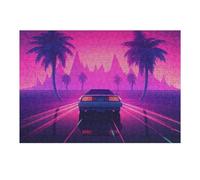 Rompecabezas para Adultos1000pcs(38x26cm) Synthwave Neon Momentum Rompecabezas para Adultos Juegos Divertidos Pero Divertidos Y Humorísticos Actividades Divertidas En Casa 1000pcs(38x26cm)