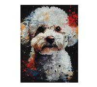 Rompecabezas para Adultos1000pcs(52x38cm) Abstract Poodle Art Print Rompecabezas para Adultos Juegos Relajantes Pero Divertidos Y Humorísticos Desafiantes De Completar 1000pcs(52x38cm)