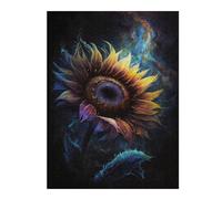 Rompecabezas para Adultos1000pcs(52x38cm) Cosmic Sunflower Art Print Rompecabezas para Adultos Juguete Decoración De Pared Corte De Precisión Actividades Divertidas En Casa 1000pcs(52x38cm)