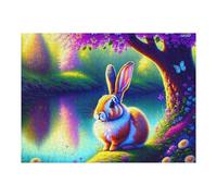 Rompecabezas para Adultos1000pcs(52x38cm) Enchanted Forest Rabbit Rompecabezas Juegos Relajantes Decoración Perfecta Cumpleaños Y Navidad 1000pcs(52x38cm)