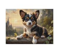 Rompecabezas para Adultos1000pcs(52x38cm) Magical Castle with Cute Puppy Rompecabezas Juegos Relajantes Decoración Perfecta Cumpleaños Y Navidad 1000pcs(52x38cm)