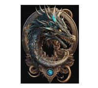 Rompecabezas para Adultos1000pcs(52x38cm) Mystical Cosmic Dragon Rompecabezas para Adultos Juguetes Antiestrés Carrera De Velocidad De Manos Ayuda A Ejercitar El Cerebro 1000pcs(52x38cm)