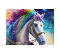 Rompecabezas para Adultos1000pcs(52x38cm) Rainbow Unicorn Fantasy Art-2 Rompecabezas Juegos Relajantes Decoración Perfecta Cumpleaños Y Navidad 1000pcs(52x38cm)